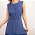 Vestido Midi Alfaiataria Sem Manga Com Cinto Forrado - Imagem 5