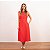 Vestido Midi Alfaiataria Sem Manga Com Cinto Forrado - Imagem 10