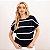 Blusa Tricot Listrada Manga Morcego Feminina - Imagem 3