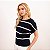Blusa Tricot Listrada Manga Morcego Feminina - Imagem 4
