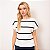 Blusa Tricot Listrada Manga Morcego Feminina - Imagem 6