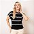 Blusa Tricot Listrada Manga Morcego Feminina - Imagem 9