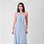 Vestido Longo Com Pregas E Detalhe Em Renda - Imagem 3