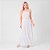 Vestido Longo Com Pregas E Detalhe Em Renda - Imagem 11