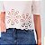 Blusa Manga Curta Com Bordado Frontal Feminina - Imagem 2
