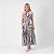Vestido Midi Estampado Alça Com Amarração - Imagem 6