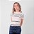 Blusa Tricot Com Listras Manga Curta Feminina - Imagem 10