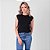 Blusa Tricot Decote Redondo Sem Manga Feminina - Imagem 12