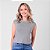 Blusa Tricot Decote Redondo Sem Manga Feminina - Imagem 2