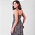 Vestido Midi Com Bolsos Estampa Liberty Decote Com Elástico E Alça Com Amarração E Faixa - Imagem 11