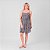 Vestido Curto Estampa Liberty Com Pregas E Faixa - Imagem 1