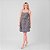 Vestido Curto Estampa Liberty Com Pregas E Faixa - Imagem 2