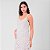 Vestido Longuete Listrado Com Bordado E Recortes - Imagem 3