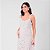 Vestido Longuete Listrado Com Bordado E Recortes - Imagem 4