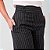 Calça Alfaiataria Pantalona Risca De Giz Com Detalhe No Cós Feminina - Imagem 4