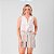 Short Em Linho Listrado Com Bolsos Feminino - Imagem 6