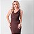 Vestido Midi Regata Em Tule Com Franzidos - Imagem 2