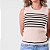 Regata Tricot Canelado Com Listras Feminina - Imagem 2