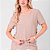 Blusa Decote Redondo Com Abertura E Botões Nas Laterais Feminina - Imagem 1