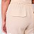 Calça Reta Cós Com Elástico Bolso Faca E Lapelas Feminina - Imagem 7