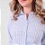 Camisa Listrada Manga Longa com Elastano Feminina - Imagem 3