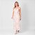 Vestido Midi Bordado Alça Fina Com Abertura - Imagem 4