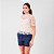Blusa Renda Com Manga E Gola Feminina - Imagem 3