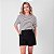 Blusa Decote Redondo Listrada Com Elastano Feminina - Imagem 16