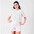 Blusa Decote Redondo Listrada Com Elastano Feminina - Imagem 7