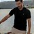 Polo Texturizada Com Detalhe Em Contraste Masculina - Imagem 2