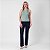 Calça Jeans Boot Cut Cintura Alta Com Elastano Feminina - Imagem 1