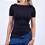 Blusa Manga Curta Assimétrica Feminina - Imagem 5