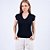 Blusa Tricot Manga Curta Sem Cava Feminina - Imagem 5