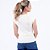 Blusa Tricot Manga Curta Sem Cava Feminina - Imagem 20