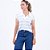 Blusa Tricot Manga Curta Sem Cava com Gola Polo Feminina - Imagem 3