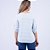Blusa Listrada Decote Canoa Manga 7/8 com Martingale Feminina - Imagem 4