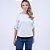 Blusa Listrada Decote Canoa Manga 7/8 com Martingale Feminina - Imagem 5