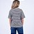 Blusa Listrada Decote V com Manga Ampla Feminina - Imagem 3