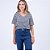 Blusa Listrada Decote V com Manga Ampla Feminina - Imagem 7