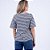 Blusa Listrada Decote V com Manga Ampla Feminina - Imagem 9