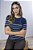 Blusa Tricot Feminina Listrada Manga Curta - Imagem 6