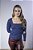 Blusa Feminina Canelada Decote Quadrado Manga Longa - Imagem 7