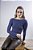 Blusa Feminina Canelada Decote Canoa com Franzidos - Imagem 9