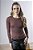 Blusa Feminina Canelada Decote Redondo Manga Longa - Imagem 10