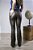 Calça Flare Feminina Resinada com Elastano 5 Bolsos - Imagem 8