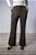 Calça Flare Feminina em Suede com Elastano Bolso e Nervura - Imagem 1