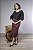 Saia Midi Reta em Suede com Fenda - Imagem 13