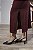 Vestido Midi Transpassado Manga Longa com Fenda - Imagem 8