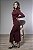 Vestido Midi Transpassado Manga Longa com Fenda - Imagem 9