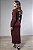 Vestido Midi Transpassado Manga Longa com Fenda - Imagem 8